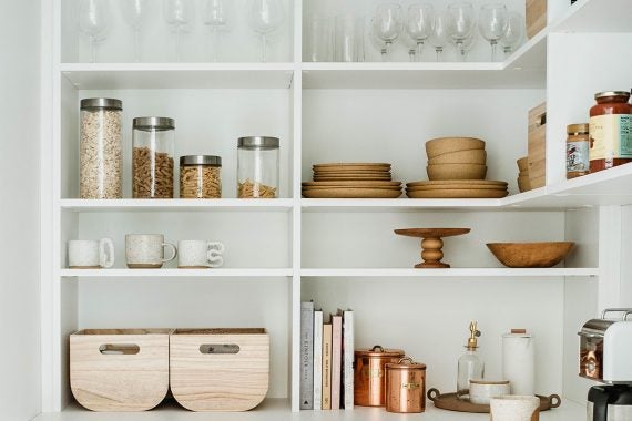 Pantry shelves