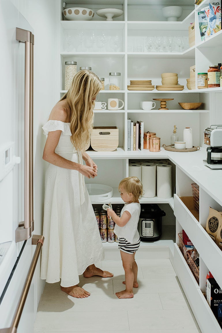 Sarah Sherman inside Pantry Room