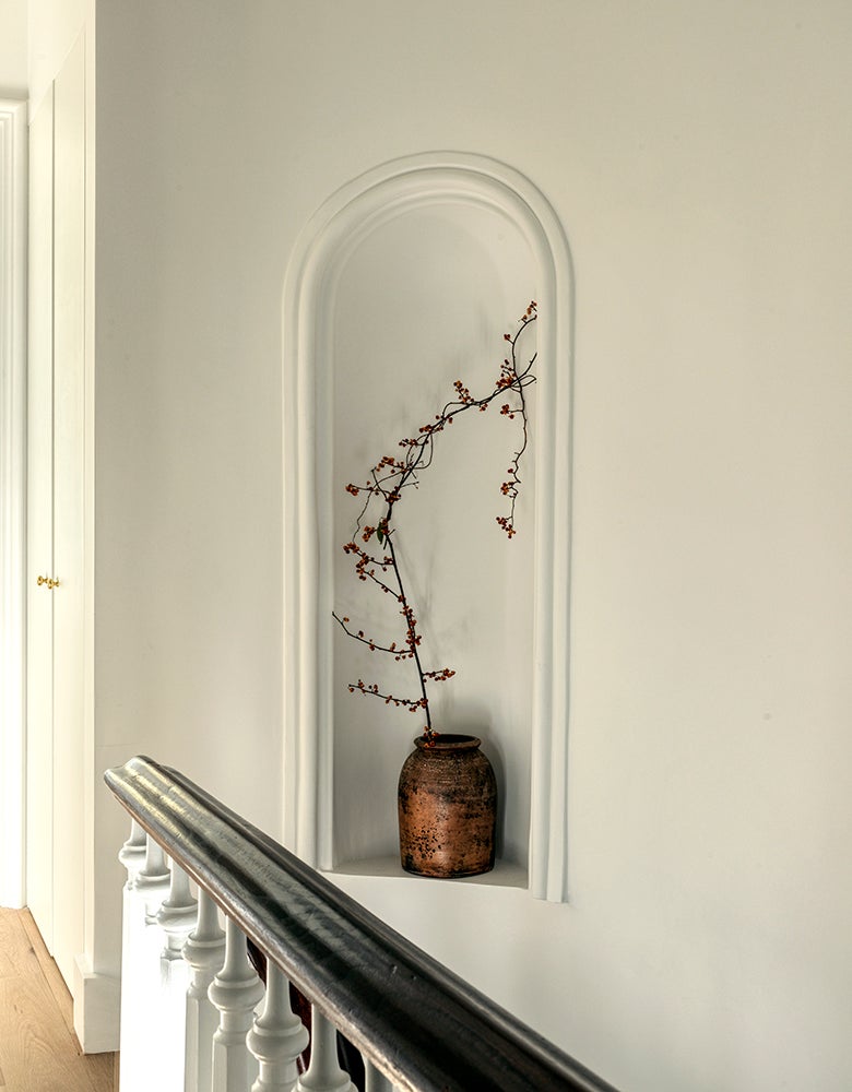 High end designed hallway in the New Orleans home of Jon Batiste as seen by California Closets